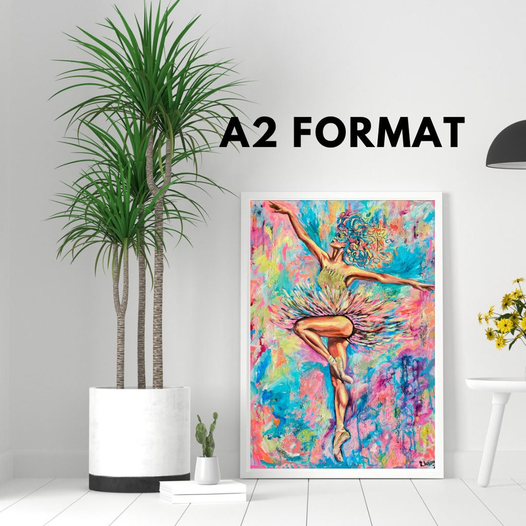 Ballet dancer art print