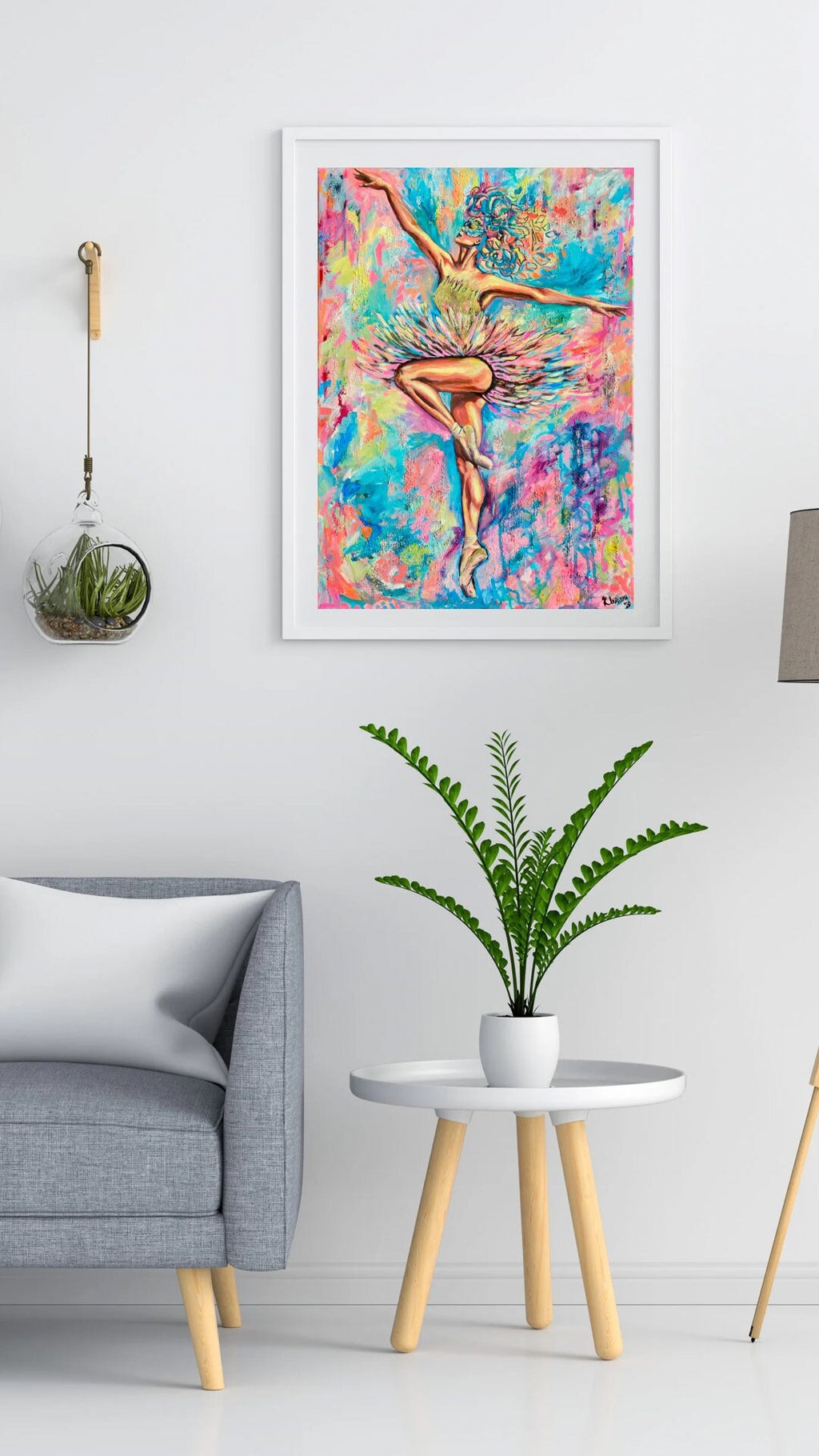 Ballet dancer art print