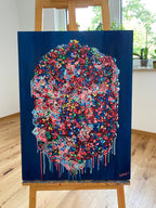 Original Pop Art Oil Painting "Imagination Bursts"
