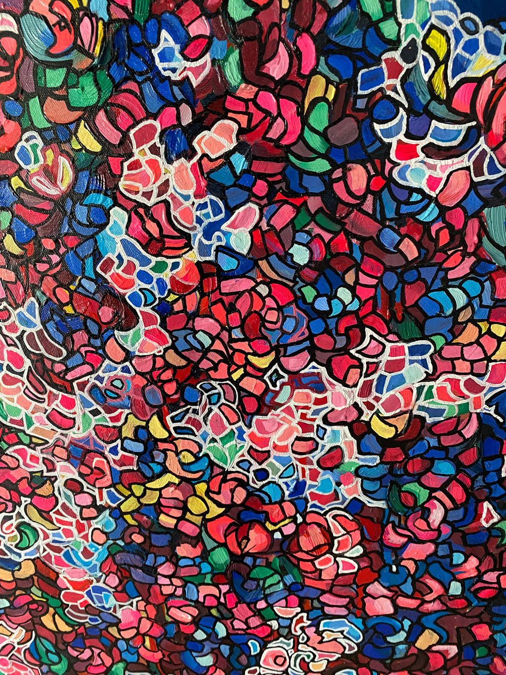 Original Pop Art Oil Painting "Imagination Bursts"