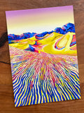 Death Valley Art Print, Bold Landscape Painting