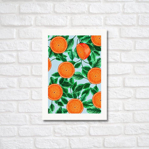 Cozy Oranges Print - Oranges Art Print, by KKArts