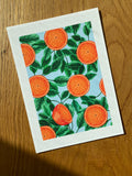 Original Gouache Blumen Malerei auf Papier