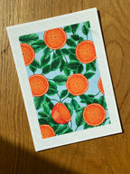 Cozy Oranges Print - Oranges Art Print, by KKArts