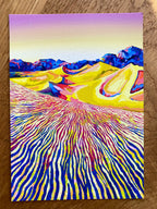 Death Valley Art Print, Bold Landscape Painting