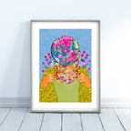 Disco Ball Art Print: Music Lover Illustration by KKArts