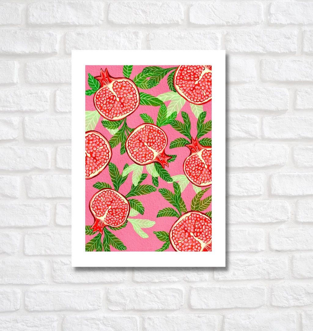 Pomegranates Giclée Art Print, Pomegranate Art