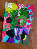 Monstera Plant Vibrant Giclée Art Print