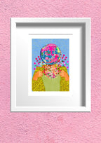 Disco Ball Art Print: Music Lover Illustration by KKArts
