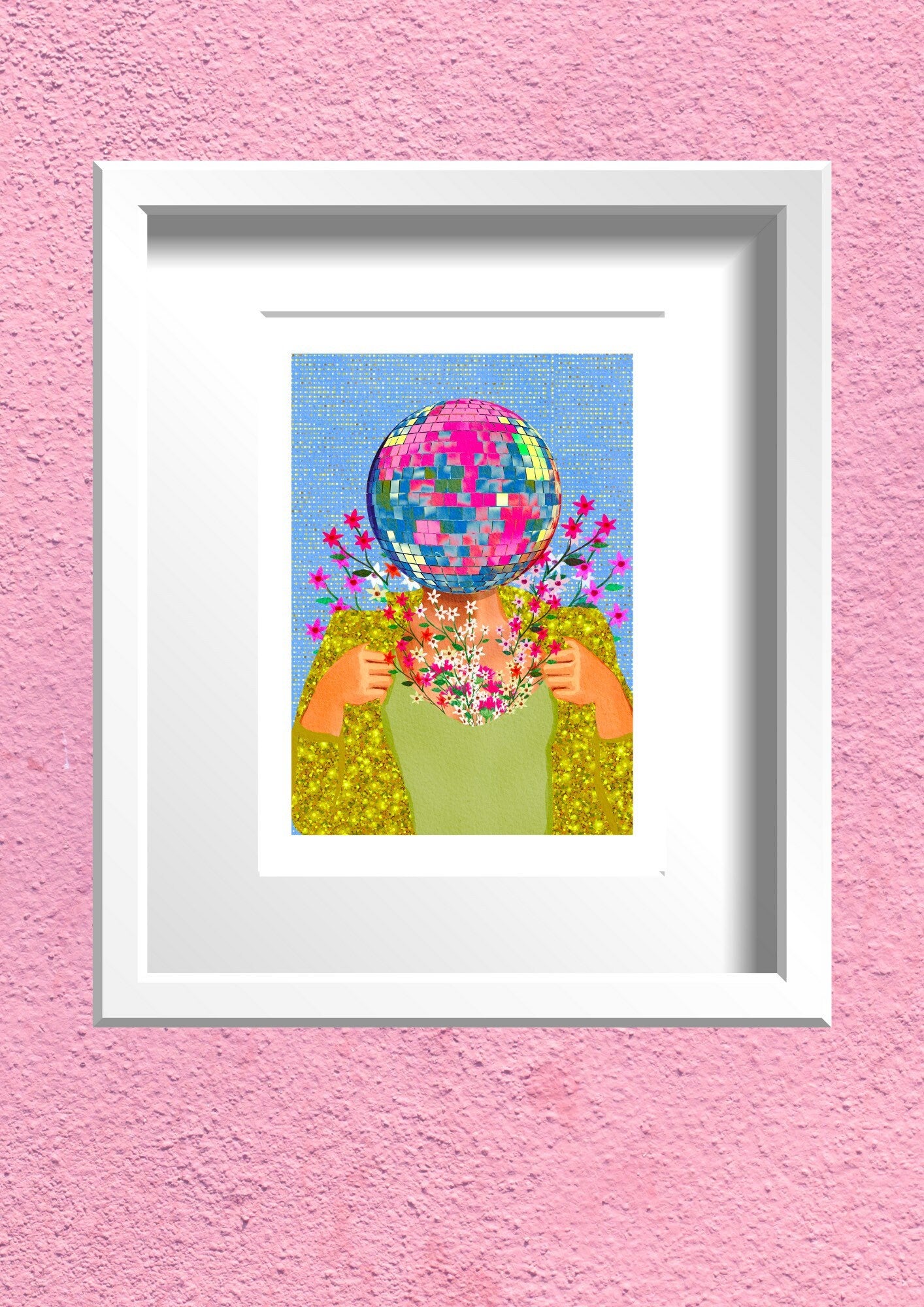Disco Ball Art Print: Music Lover Illustration by KKArts