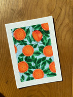 Cozy Oranges Print - Oranges Art Print, by KKArts