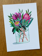 Proteas Painting Proteas Print, by KKArts
