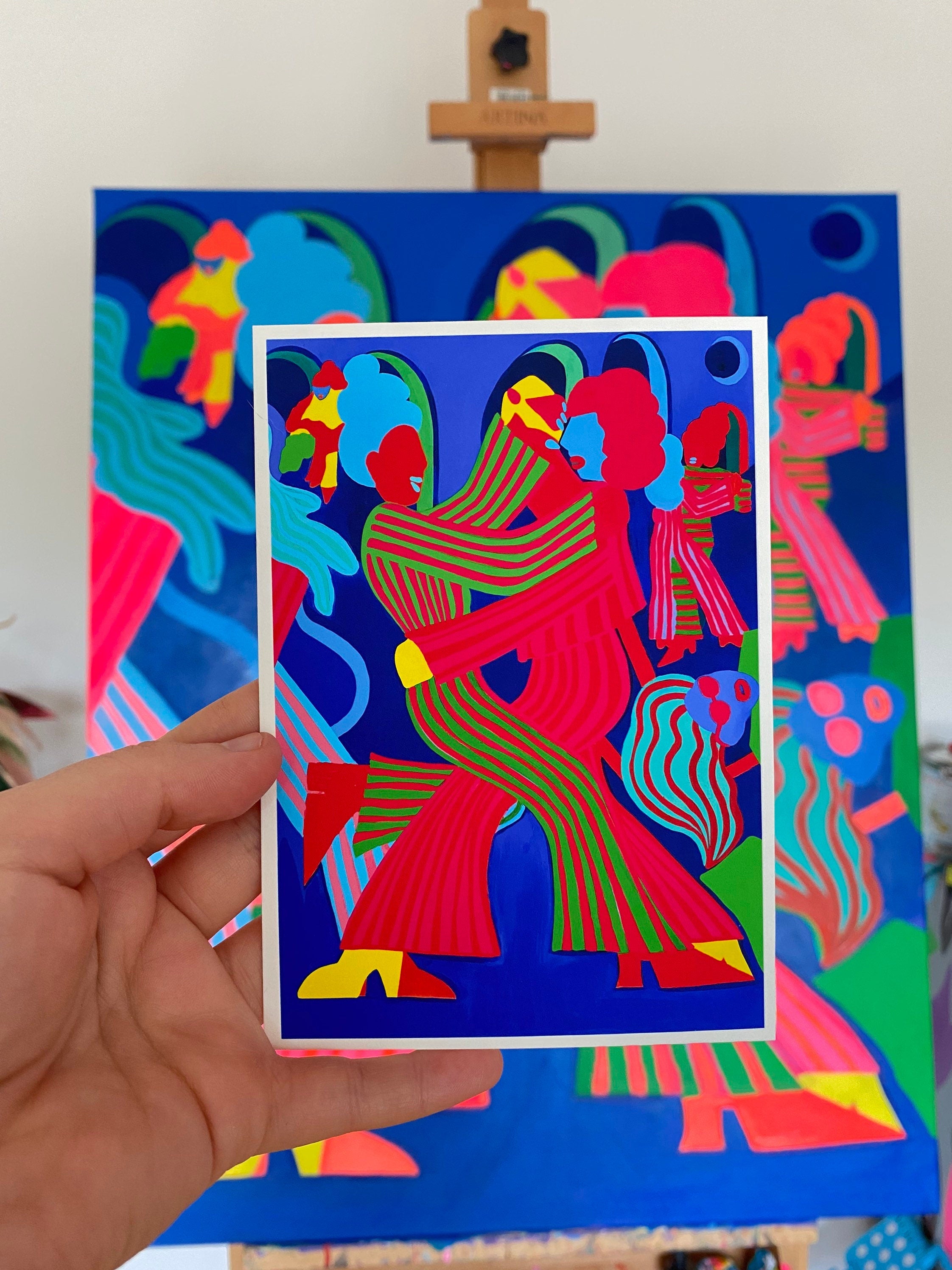 Just dance - Original Art print , by KKArts