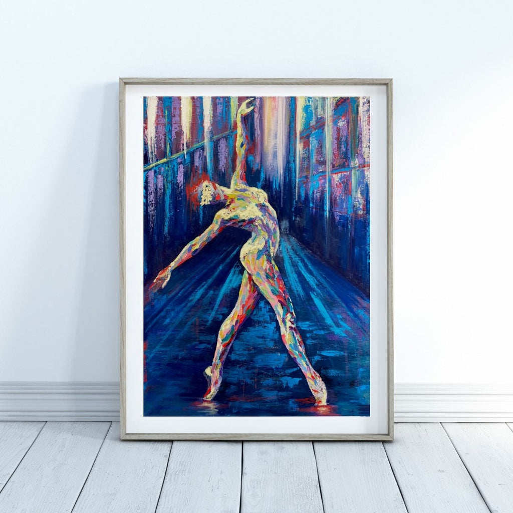 Ballet Dancer Art Print from original Ballerina Painting