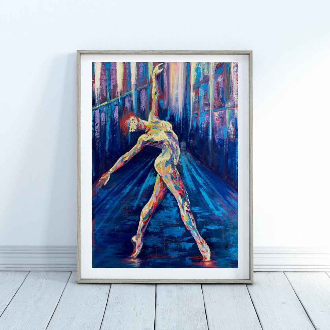 Ballet Dancer Art Print from original Ballerina Painting