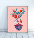 The magic pomegranate watercolor art print