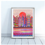 Amsterdam painting Amsterdam Art print