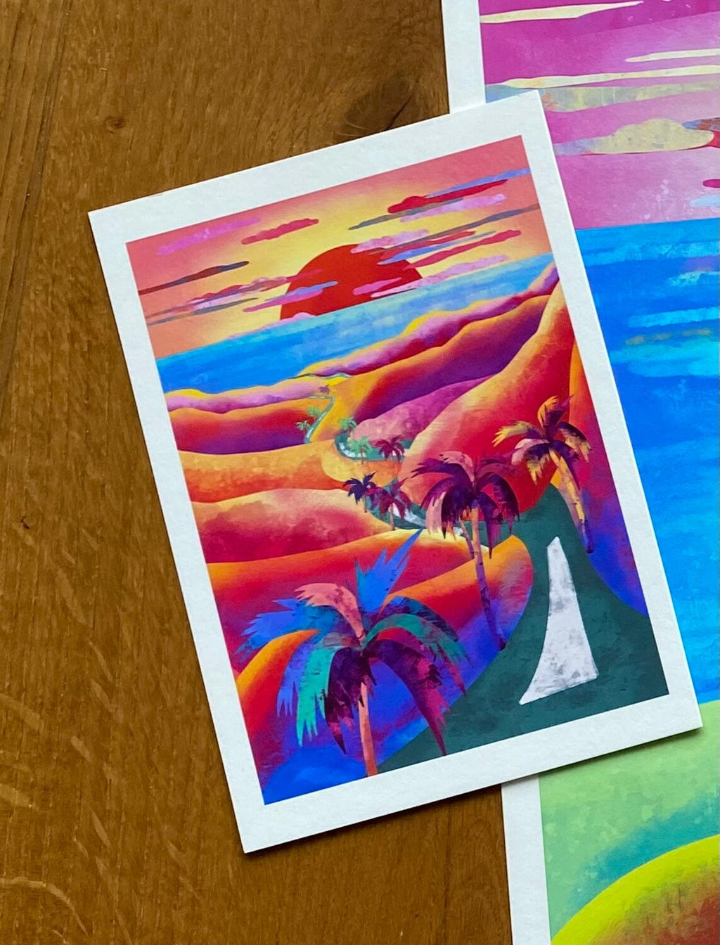 Vibrant Sunset Art Print, by KKArts