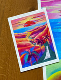 Vibrant Sunset Art Print, by KKArts