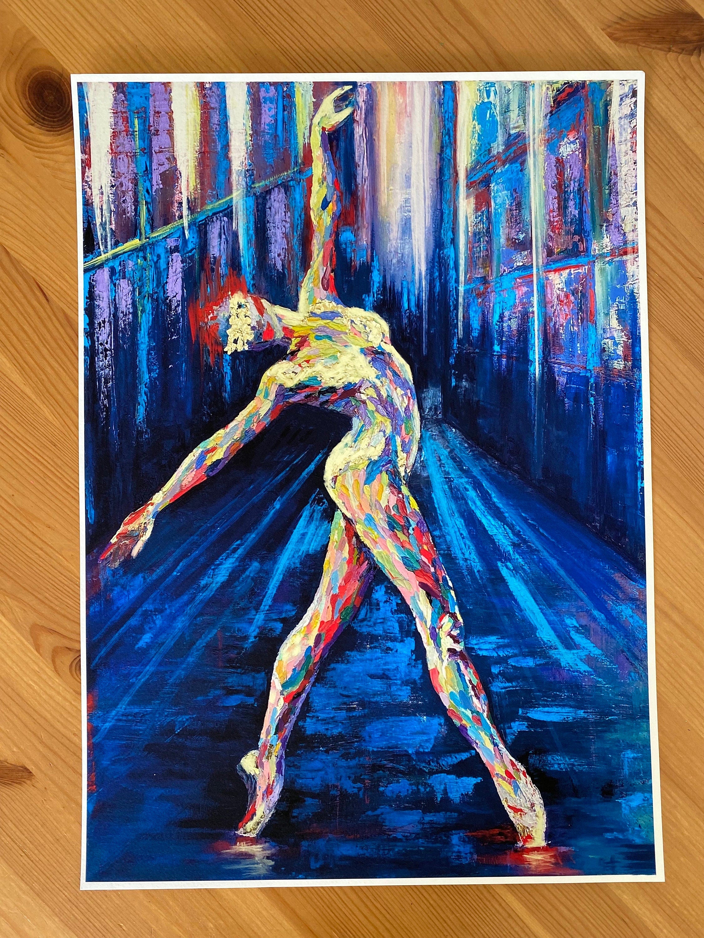 Ballet Dancer Art Print from original Ballerina Painting