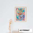 The glorious ballet dancer - Art print of my original painting, by KK Arts