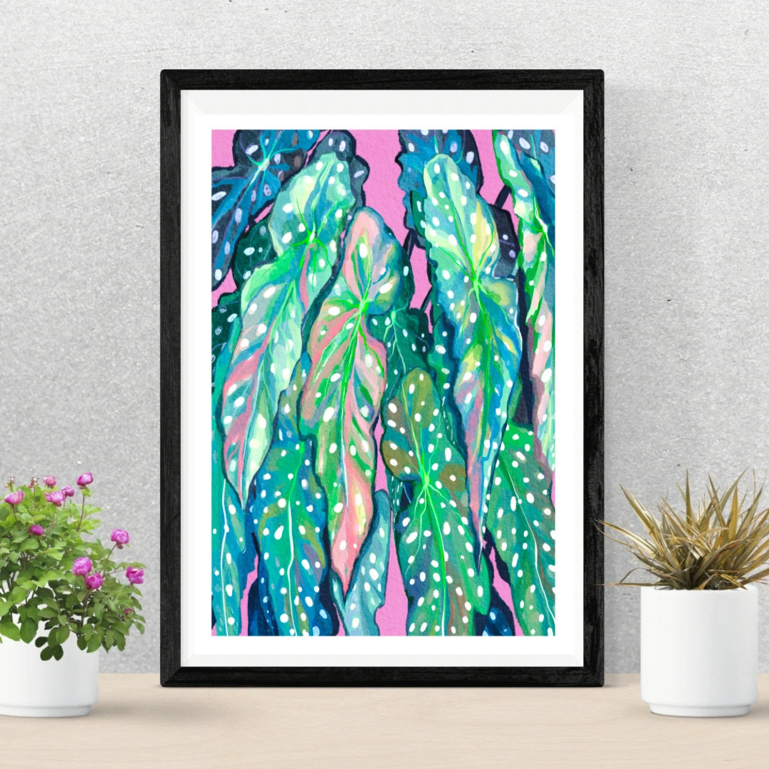 Shades of Polka Dot Art Print Illustration