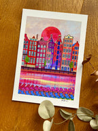 Amsterdam painting Amsterdam Art print