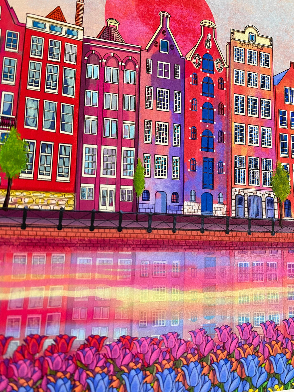 Amsterdam painting Amsterdam Art print