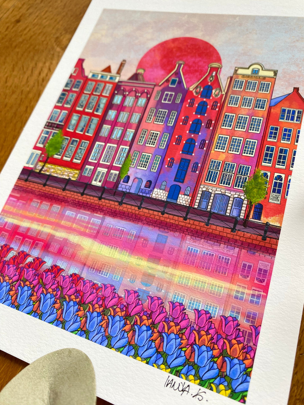 Amsterdam painting Amsterdam Art print