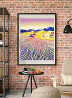 Death Valley Art Print, Bold Landscape Painting