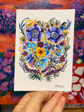 Wildflower Watercolor Art Print: Textured Floral Illustration