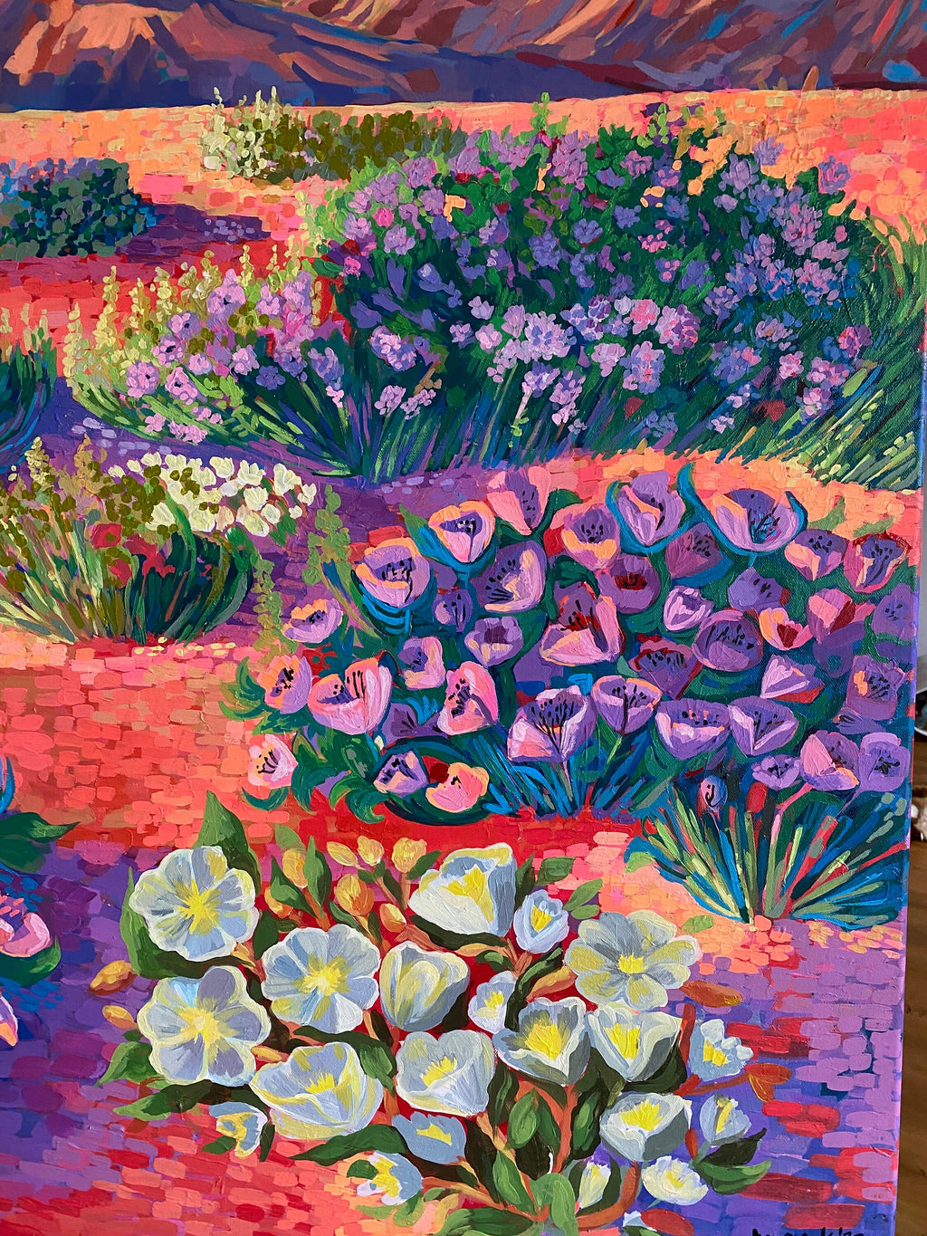 Kunstdruck des Original-Landschafts-Öl- und Acrylbildes