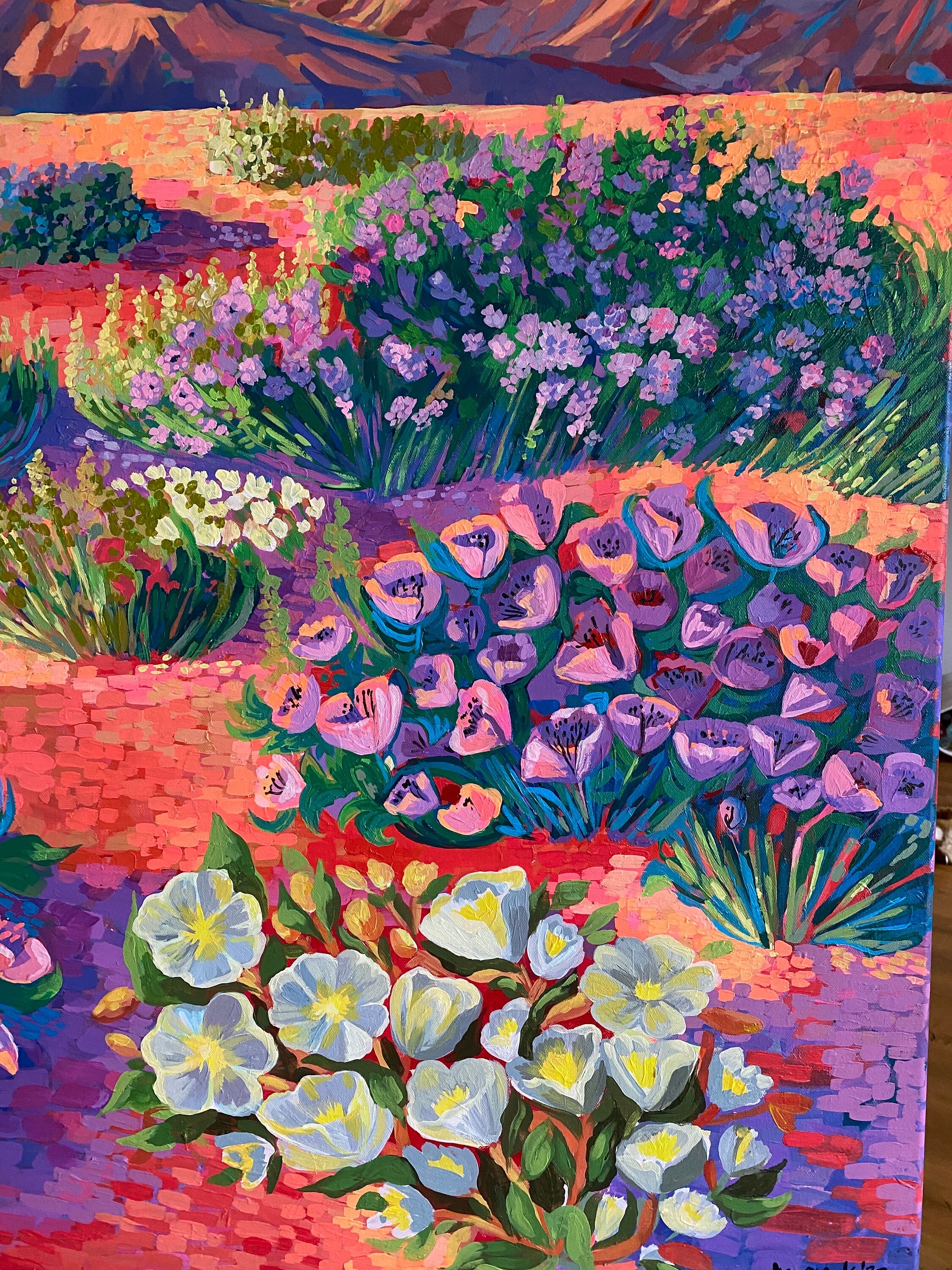 Art print of Original landscape oil and acrylic painting