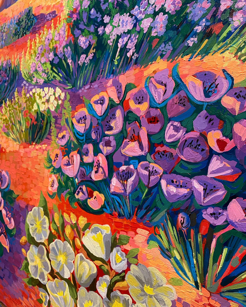 Kunstdruck des Original-Landschafts-Öl- und Acrylbildes