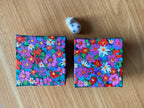 Original acrylic flower painting on 3D thick canvases, ready to hang