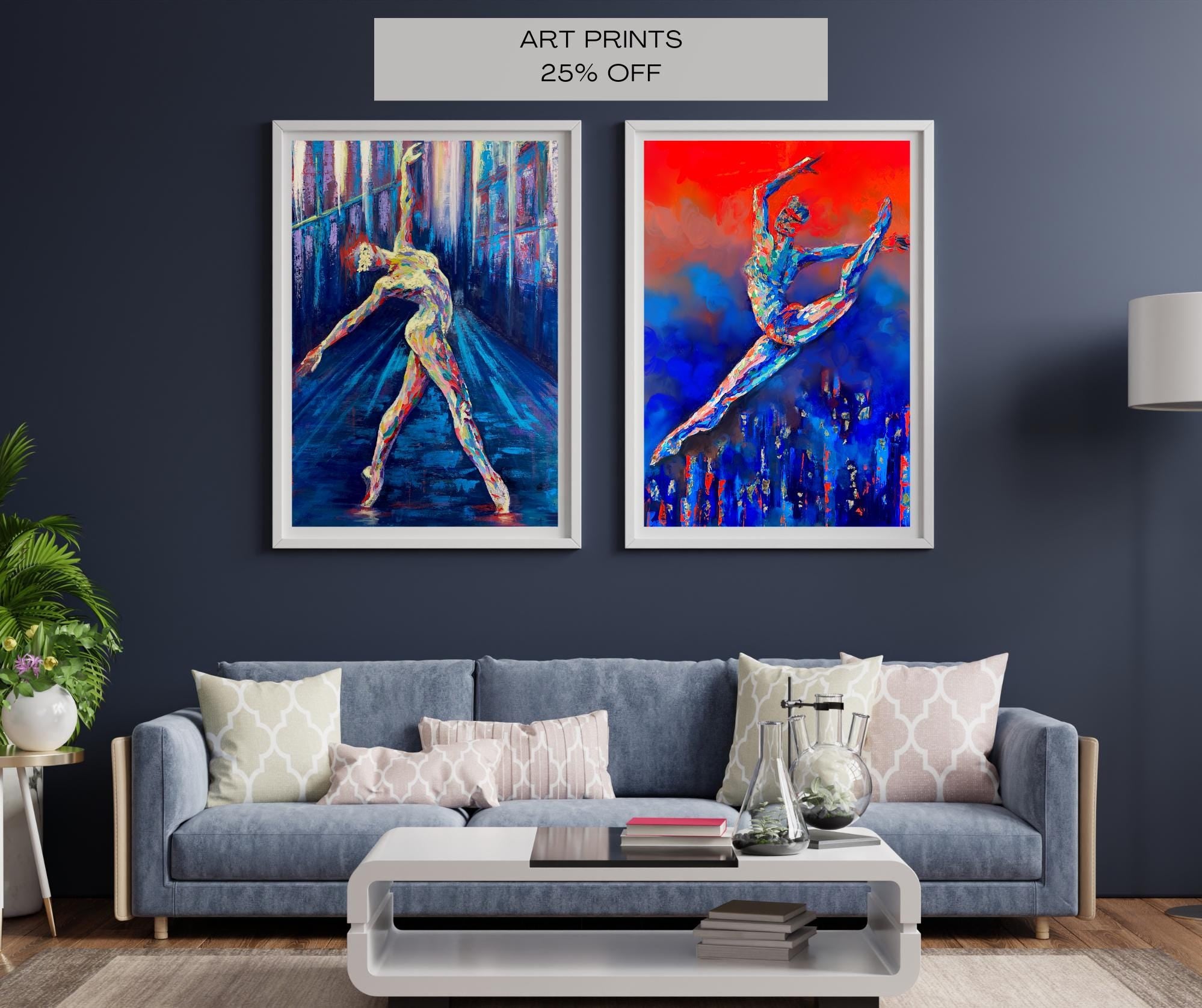 Ballet Dancer Art Print from original Ballerina Painting