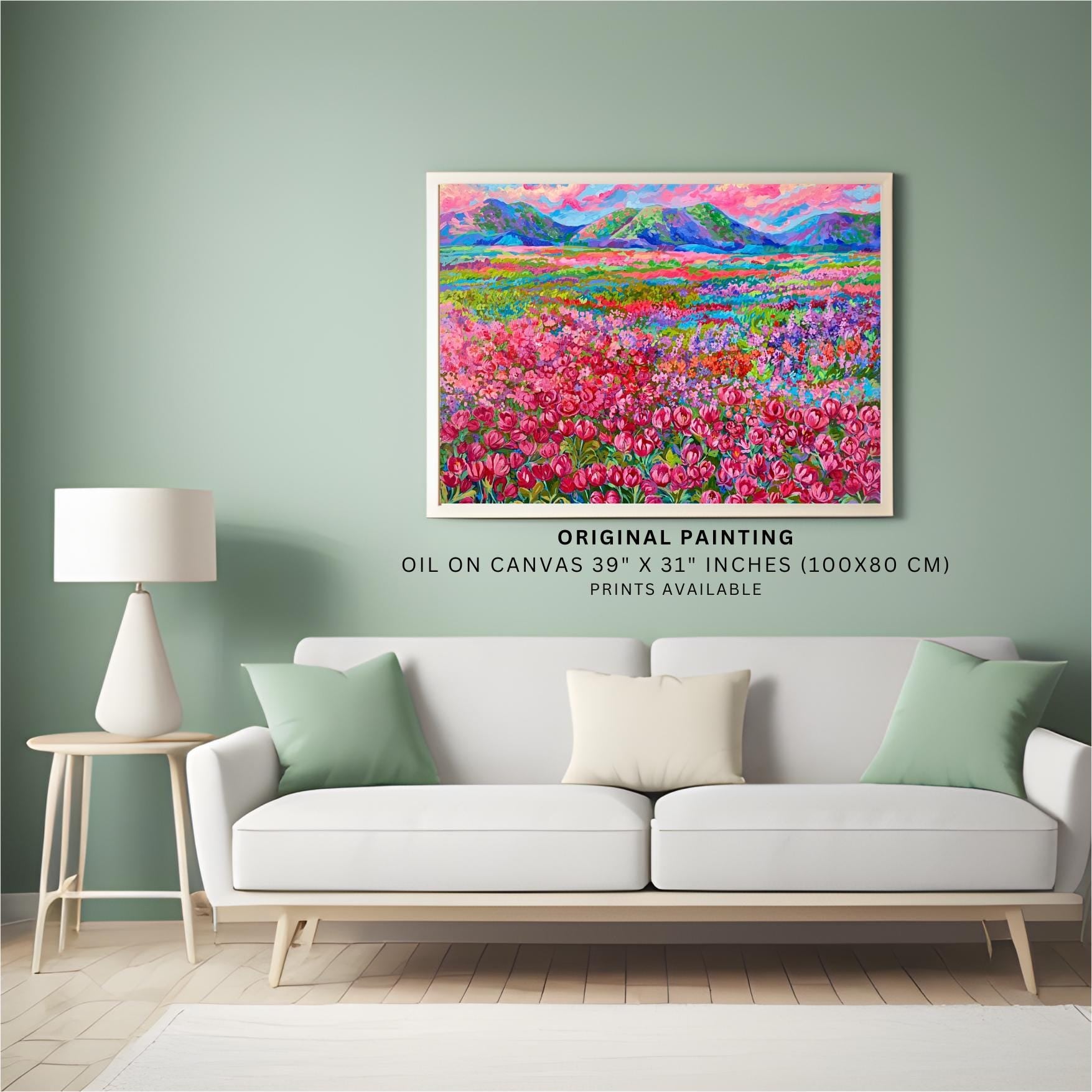 Giclèe Signed Art print of original oil Painting wild flowers