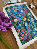 Wildblumen-Malerei, Original-Gouache auf rauem Papier