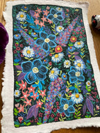 Wildblumen-Malerei, Original-Gouache auf rauem Papier