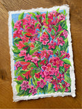 "Weigela vibrant flowers" —  Giclée Art Print | Katerina Ivanova